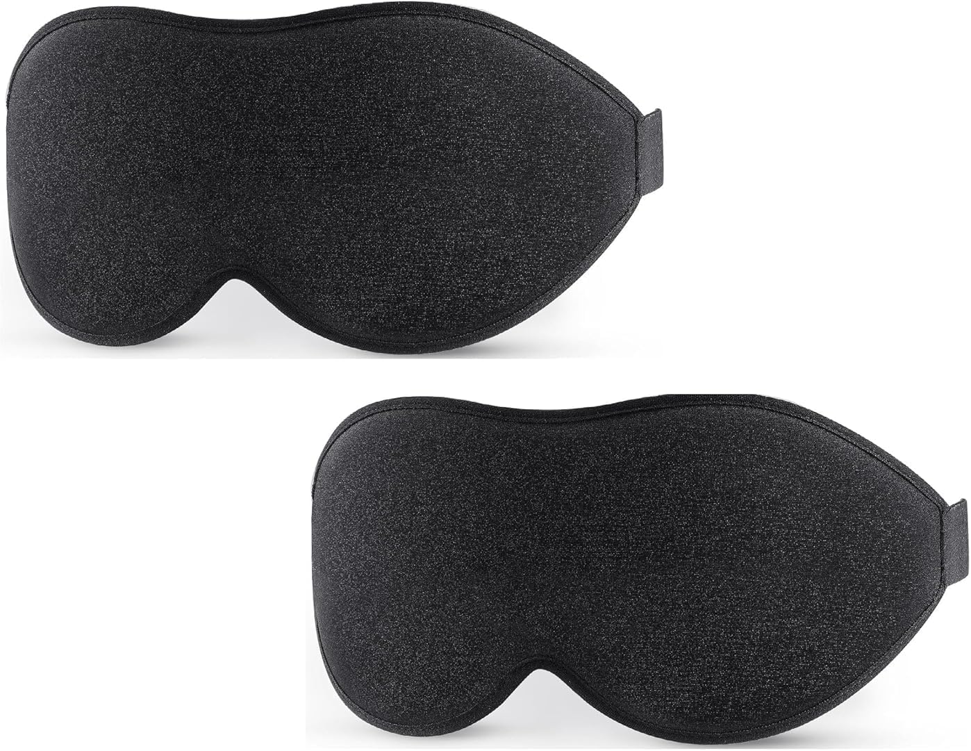 LitBear Eye Mask for Sleeping with Adjustable Strap Super Soft Sleeping Mask Blind Fold for Comfortable Sleep Travelling Sleep Mask Pad for Girls Sleeping Eye Mask Blind Folds for Sleeping - Black (Multi)