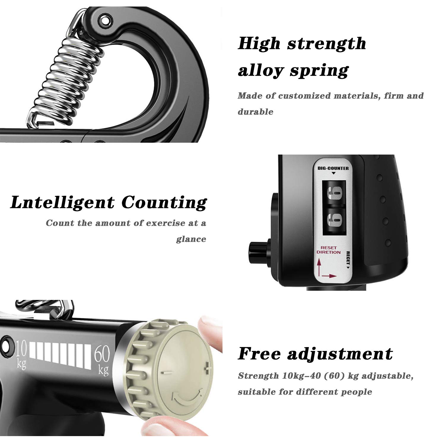 Allenatore Per Mano E Polso Vicloon | Resistenza Regolabile 10-60kg | Per Forza E Recupero - Foto 10