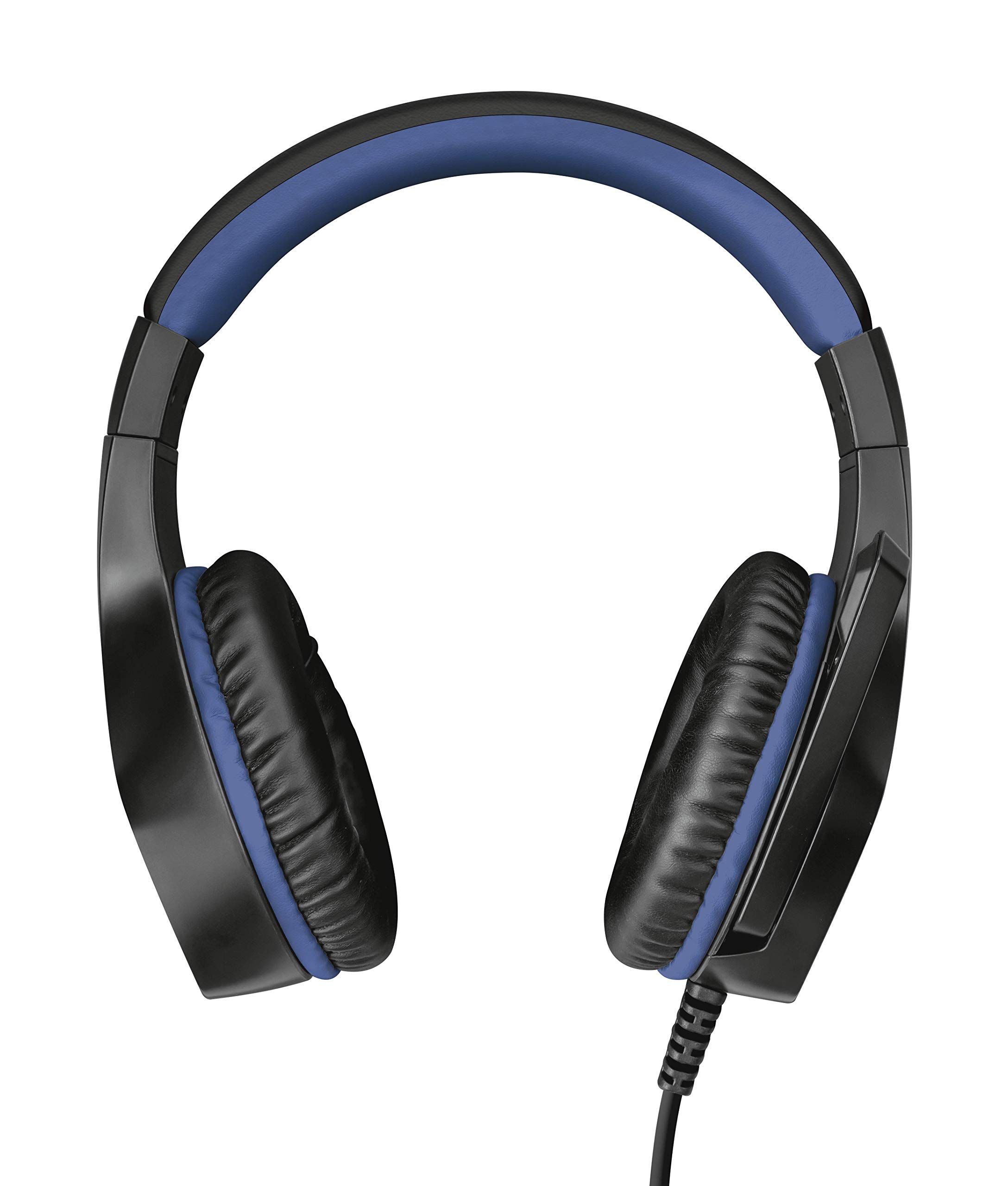Trust Gaming Cascos PS4 & PS5 GXT 404B Rana Auriculares Gamer con Micrófono Plegable y Corto y Diadema Ajustable, Cable de 2 m, para PlayStation 4 & 5 - Azul