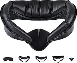 Face Cover Pad Facial Interface for Meta Quest 3s - Premium Replacement Cushion with Breathable Ice Silk Cotton & Soft PU Leather Foam，Enhanced Airflow VR Cushion Replacement (Not Fit Quest 3)