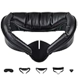 TechKen Face Cover Pad Facial Interface for Meta Quest 3s - Premium Replacement Cushion with Breathable Ice Silk Cotton & Soft PU Leather Foam，Enhanced Airflow VR Cushion Replacement (Not Fit Quest 3)
