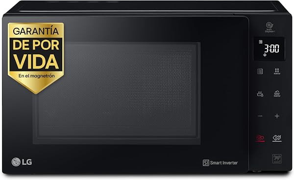 LG MH6535GIS - Microondas con Grill NeoChef, Capacidad 25 L, 1000 W, Smart Inverter, Panel Táctil LED, EasyClean, Cocción Uniforme y Bloqueo Infantil, Negro - 1