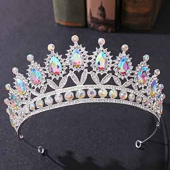 Amazon.com : ZIFENGXUAN Ladies Crown Tiara for Women Crystal