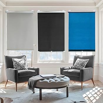 ロールスクリーン2個セット 大窓に最適！2台連結になったロールスクリーンのセパレートタイプ