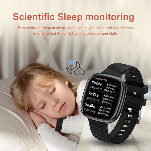 Miniatura 5 de LogHog Reloj deportivo para niños y niñas, con pantalla táctil educativa, rastreador de actividad física con reloj despertador, podómetro, juegos,