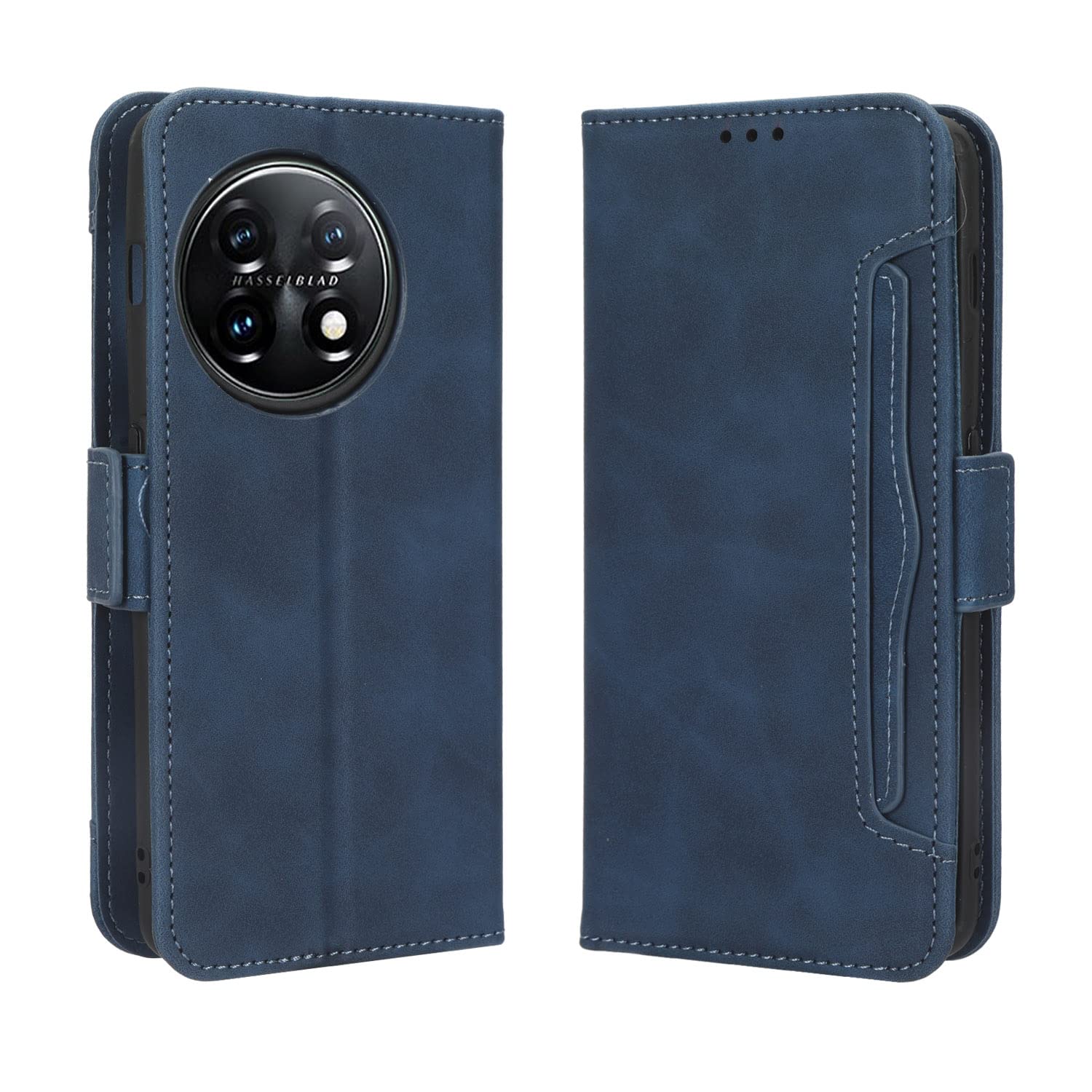 GOKEN Cover In Pelle Per OnePlus 11 – Custodia Portafoglio Con Supporto, Carte Slot E Chiusura Magnetica (Marrone)