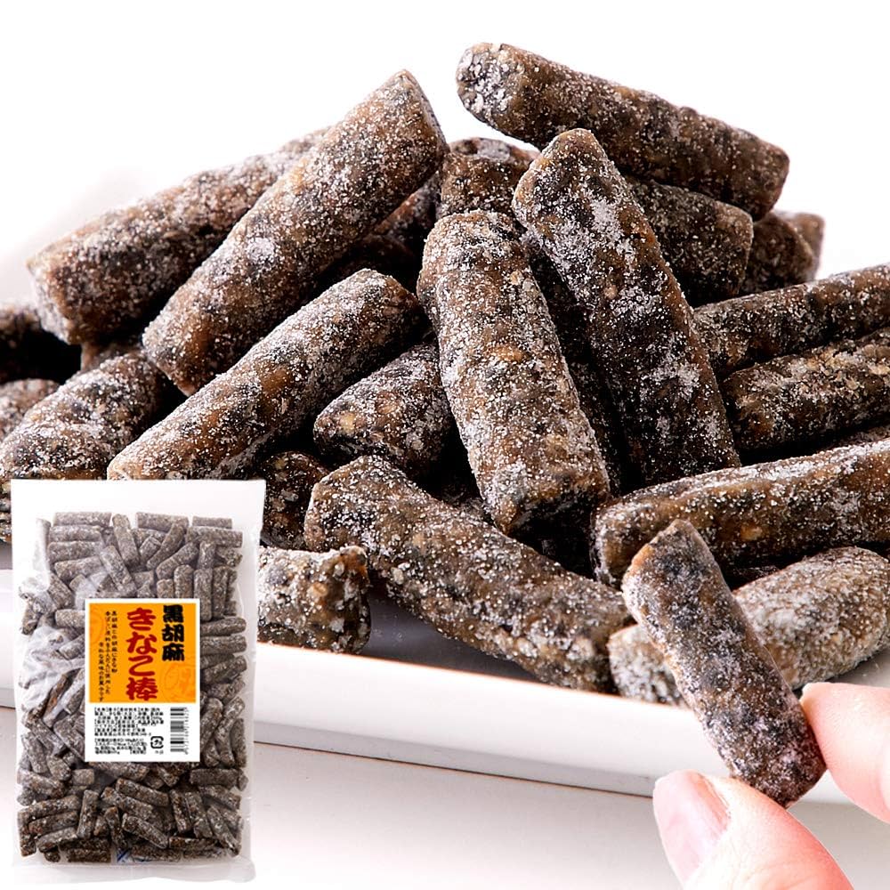 Amazon.co.jp: 天然生活 黒胡麻きなこ棒 (500g) きな粉棒 きな粉