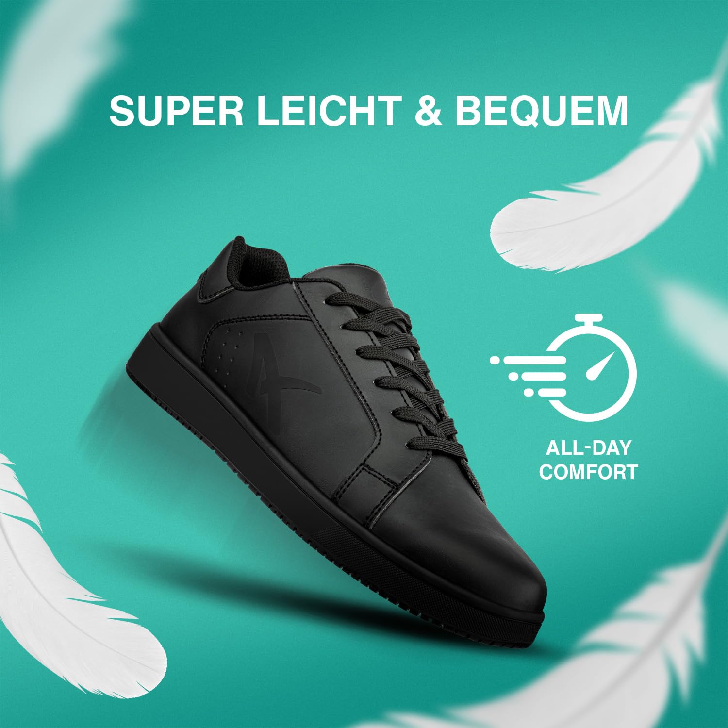 ALBATROS Zapatillas de trabajo Boogie Unisex – Antideslizante – Zapatillas antideslizantes – Zapatillas de trabajo súper ligeras para hombre y mujer – Cómodos para el día a día y el trabajo