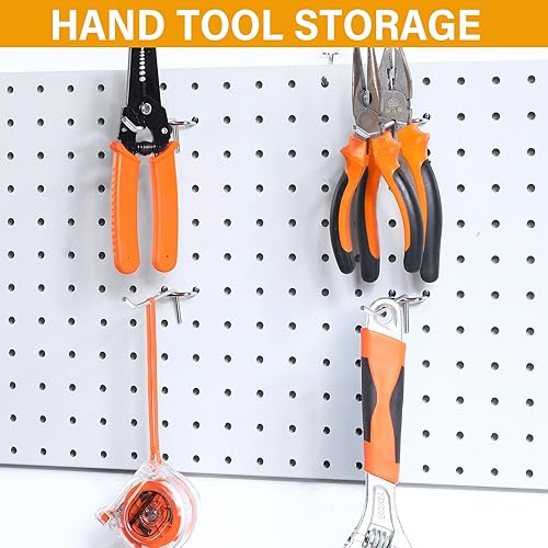 Miniatura 38 de Shimeyao 100 ganchos de acero inoxidable para colgar para tablero, ganchos de exhibición de pared a granel para accesorios organizadores de Negro