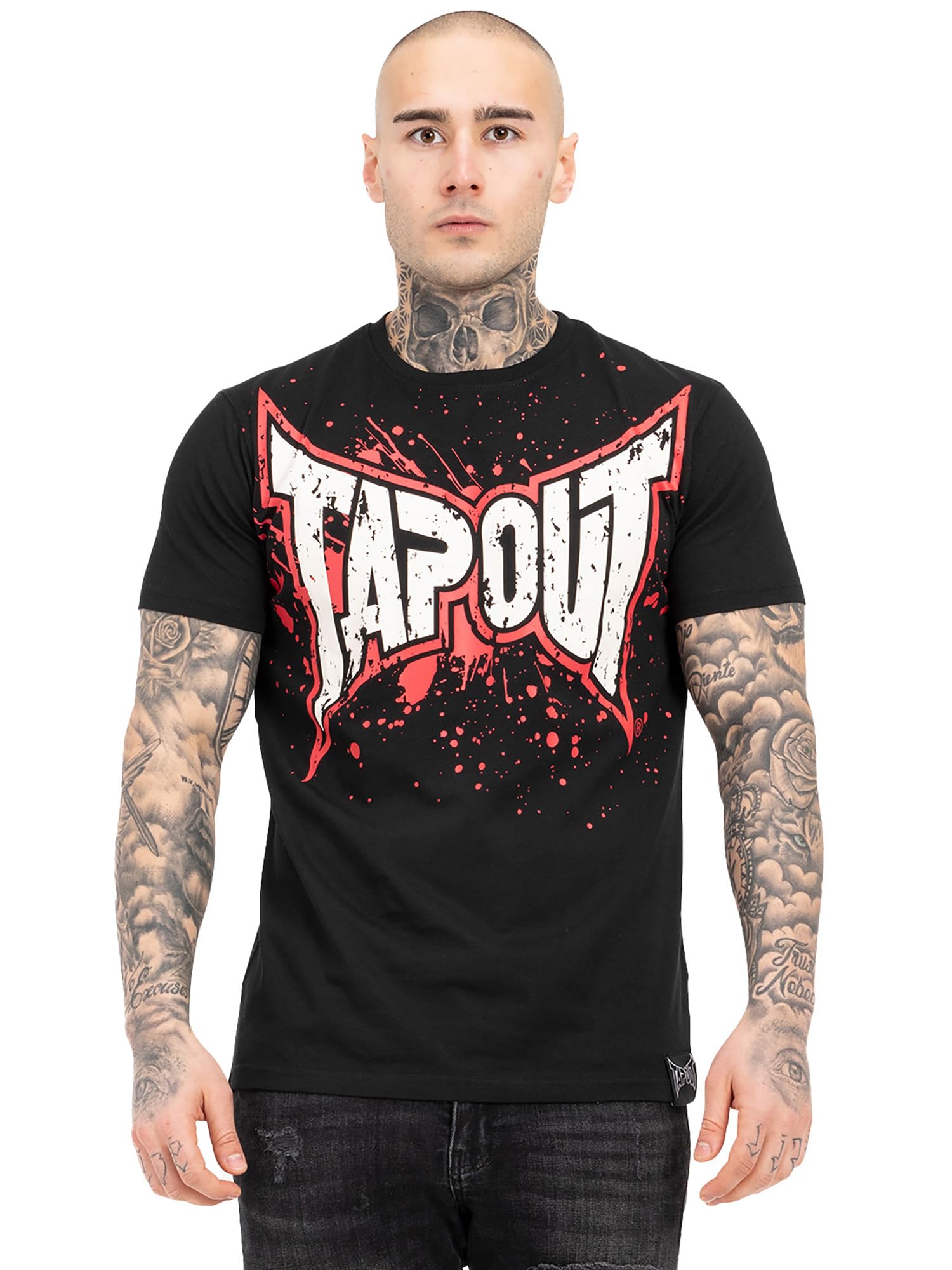 Tapout Men's Noir T-Shirt Splashing