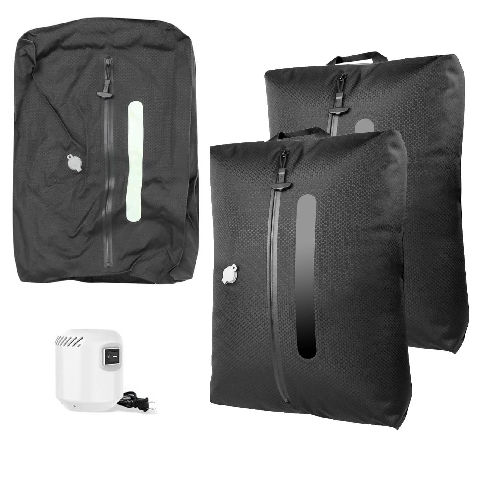 AIDONS Vacuum Bags for Travel with See-Through Window & 5KPa Pump Space Saver Vacuum Seal Bags for Clothing Travel IP67 Reusable Packing Organizers