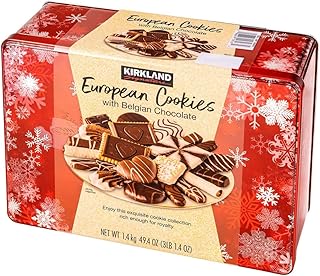 Kirkland Belgian Chocolate Holiday Cookie Tin