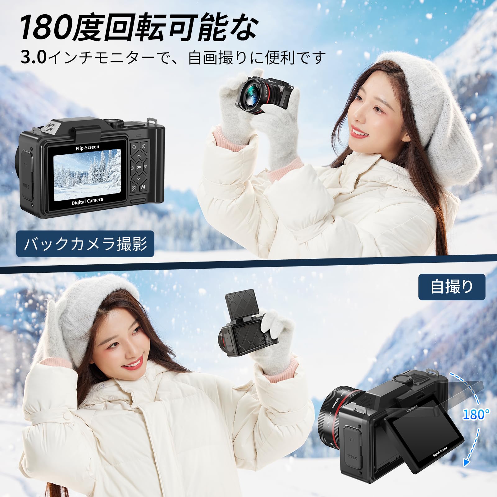 Amazon | IFEND 6K デジカメ 9600万画素 デジタルカメラ デジカメ