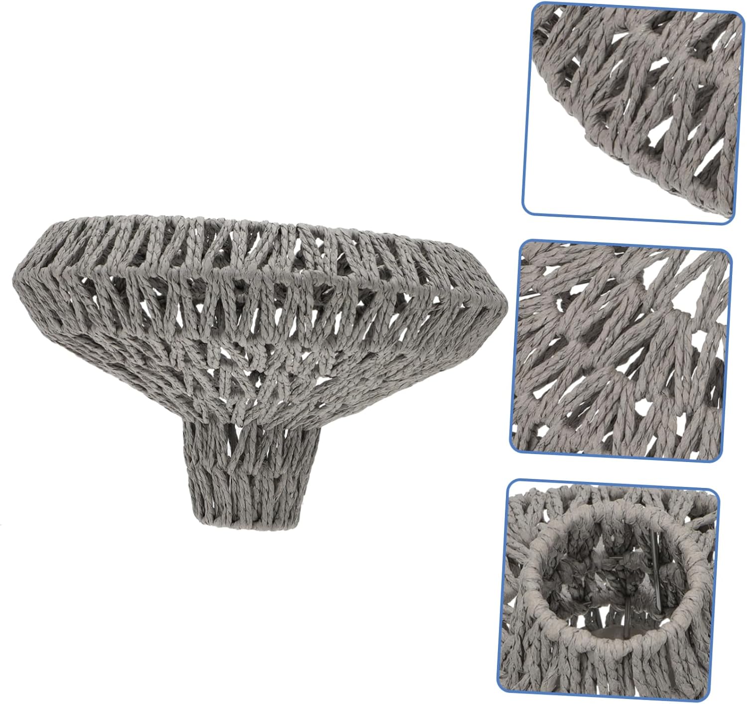 NUOBESTY 1pc Woven Lampshade Minimalist Led Light Shade for Dining Room and Home Creative Hanging Lamp Decoration Paper Rope Design Easy Installation