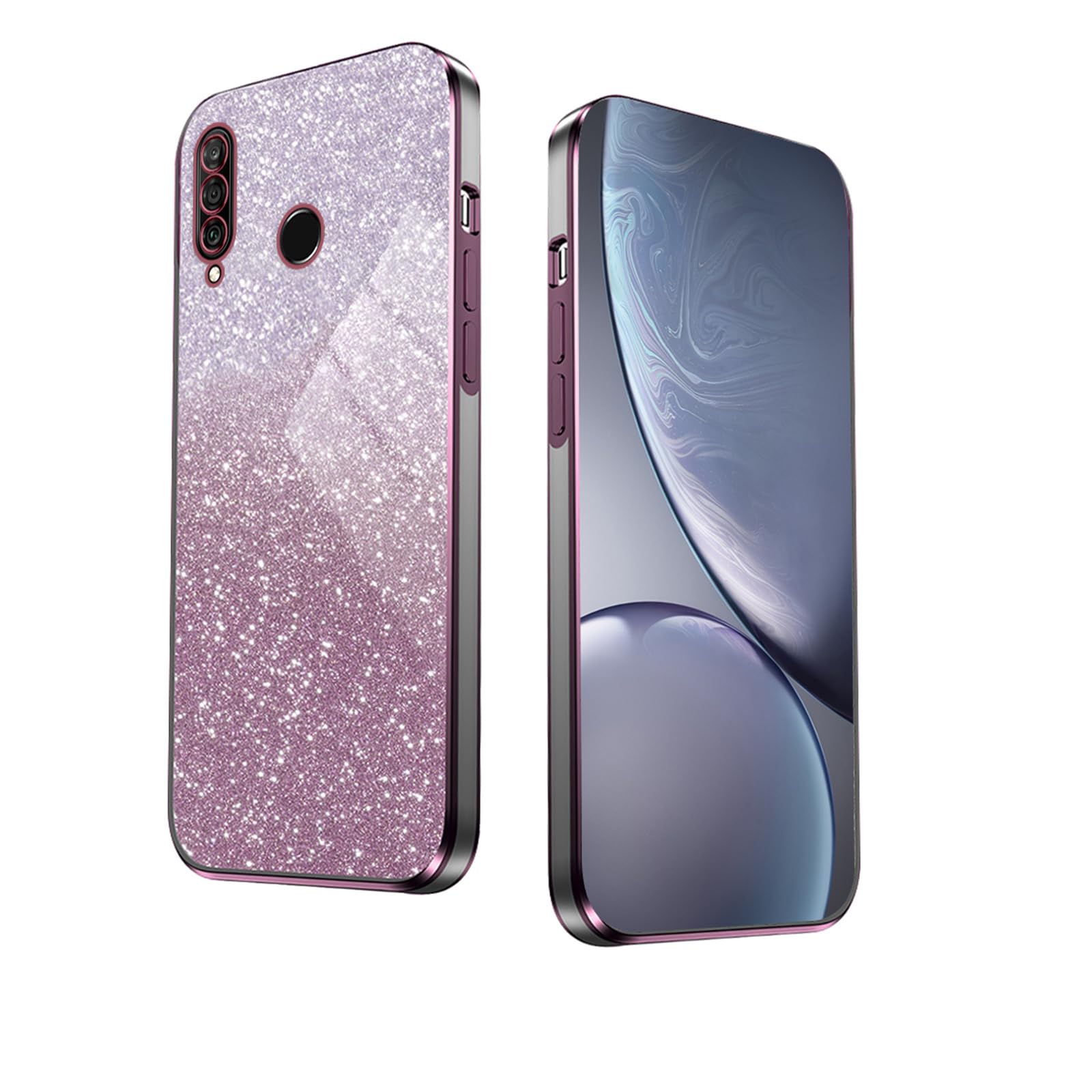 Eherui Glitter Cover per Xiaomi 14T Pro 5G, Silicone Morbido TPU Anti-impronta Protezione Case, Custodia sottile resistente graffi protettiva Antiurto Case per Xiaomi 14T Pro,Rosa