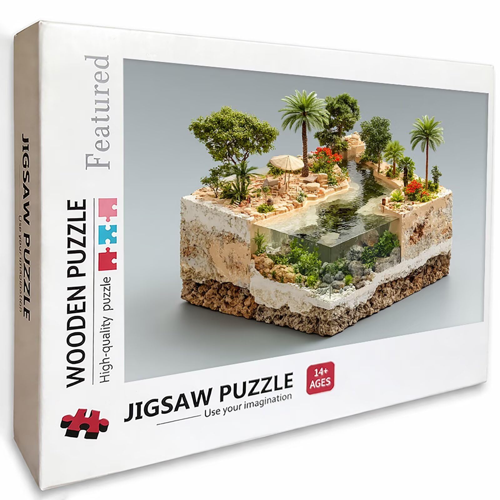Puzzle Arte con Scatola Visualizzazione, Pianta Puzzle Legno 4000 Pezzi Adulti 141x87cm, Attività di Intrattenimento ad Alta Difficoltà, DIY Classici Gioco, Jigsaw Per Tutta La Famiglia, B-4323
