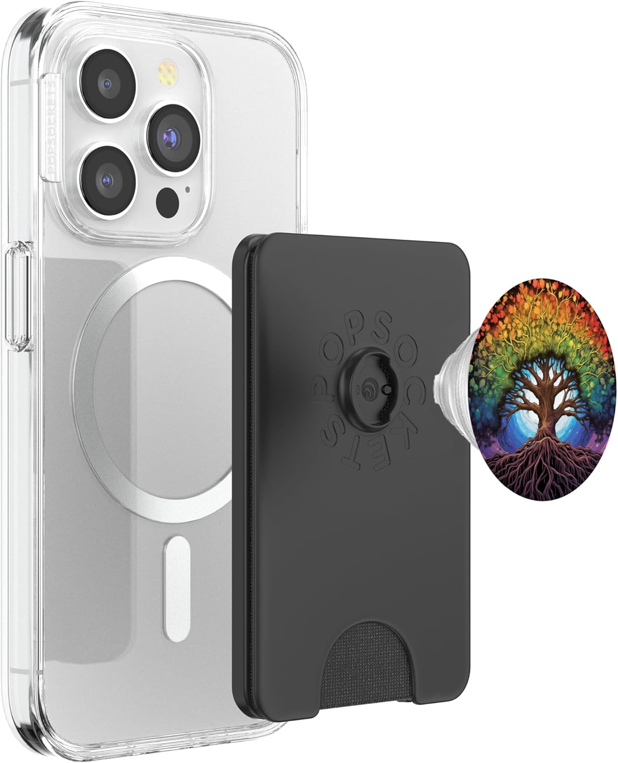 Rainbow Tree of Life Pride Yggdrasil PopSockets PopWallet for MagSafe
