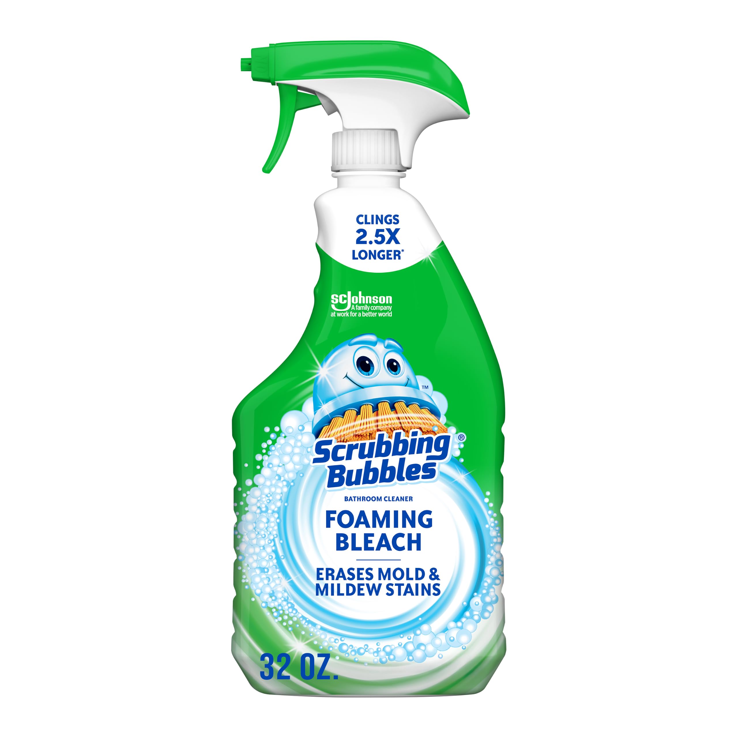 Scrubbing Bubbles Foaming Bleach Bathroom Cleaner Spray, 32 oz