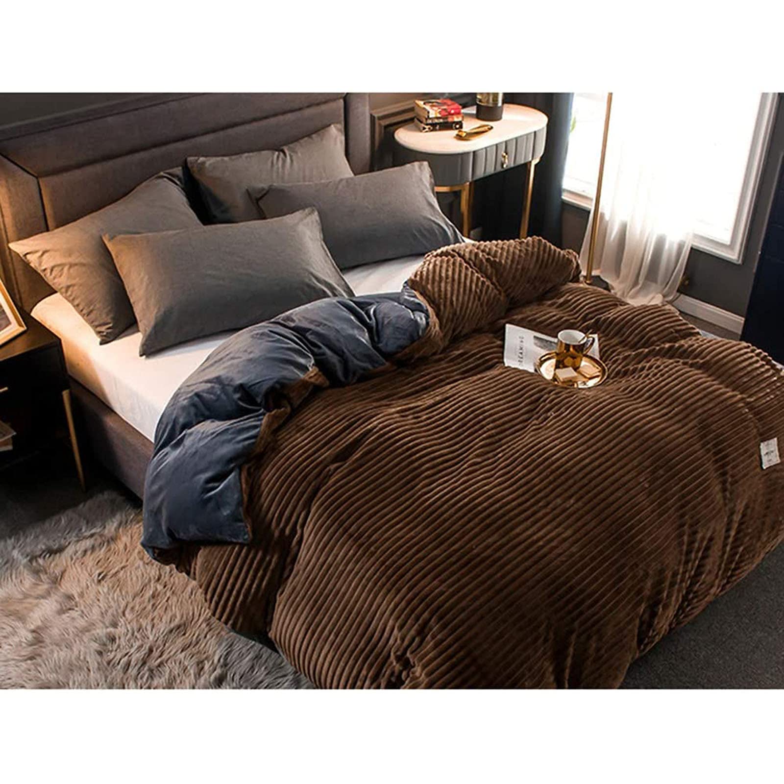 Type D 150x200cm couverture polaire chaude jeté de lit pour hiver