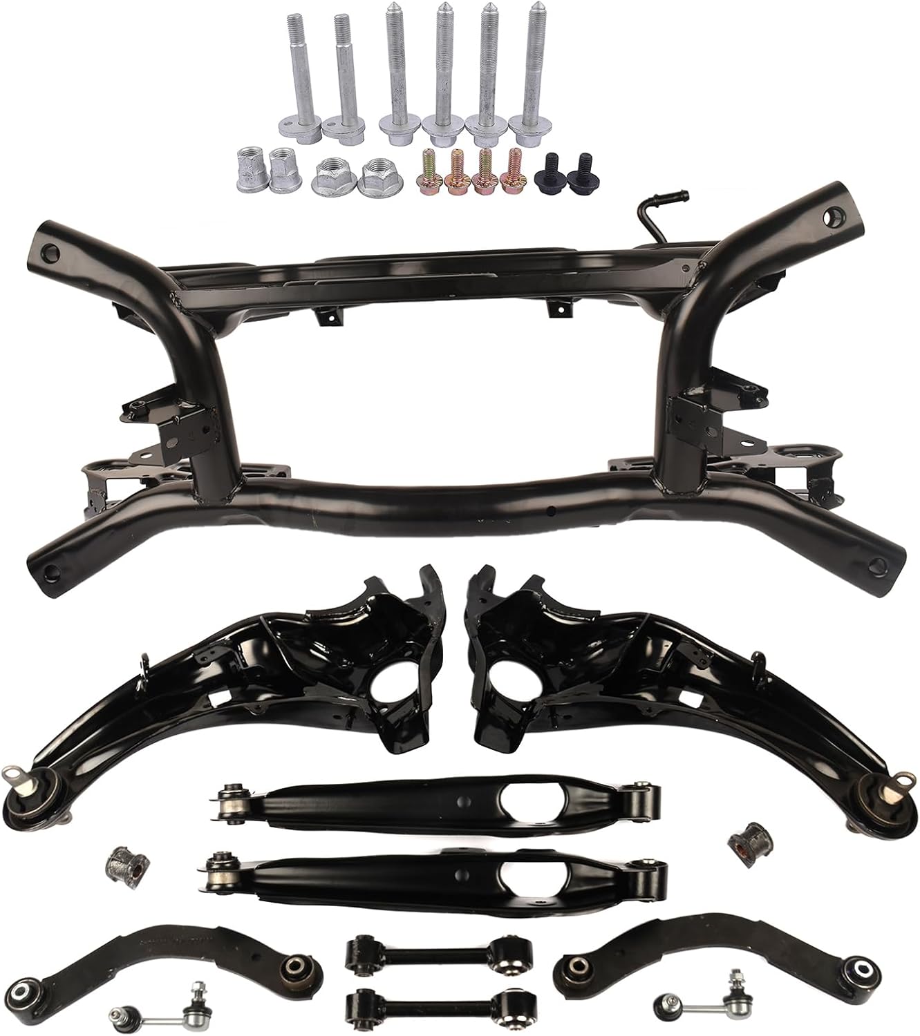 Rear Suspension Subframe Control Arm Repair Kit Replacement for 2007-2016 Jeep Compass Patriot 4WD 68211932AB 5272715AD 5105930AB K641226 K641281 K641868 K750058