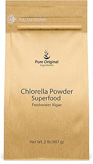 PURE ORIGINAL INGREDIENTS Chlorella Powder (2 lb) Superfood, Freshwater Algae, Natural