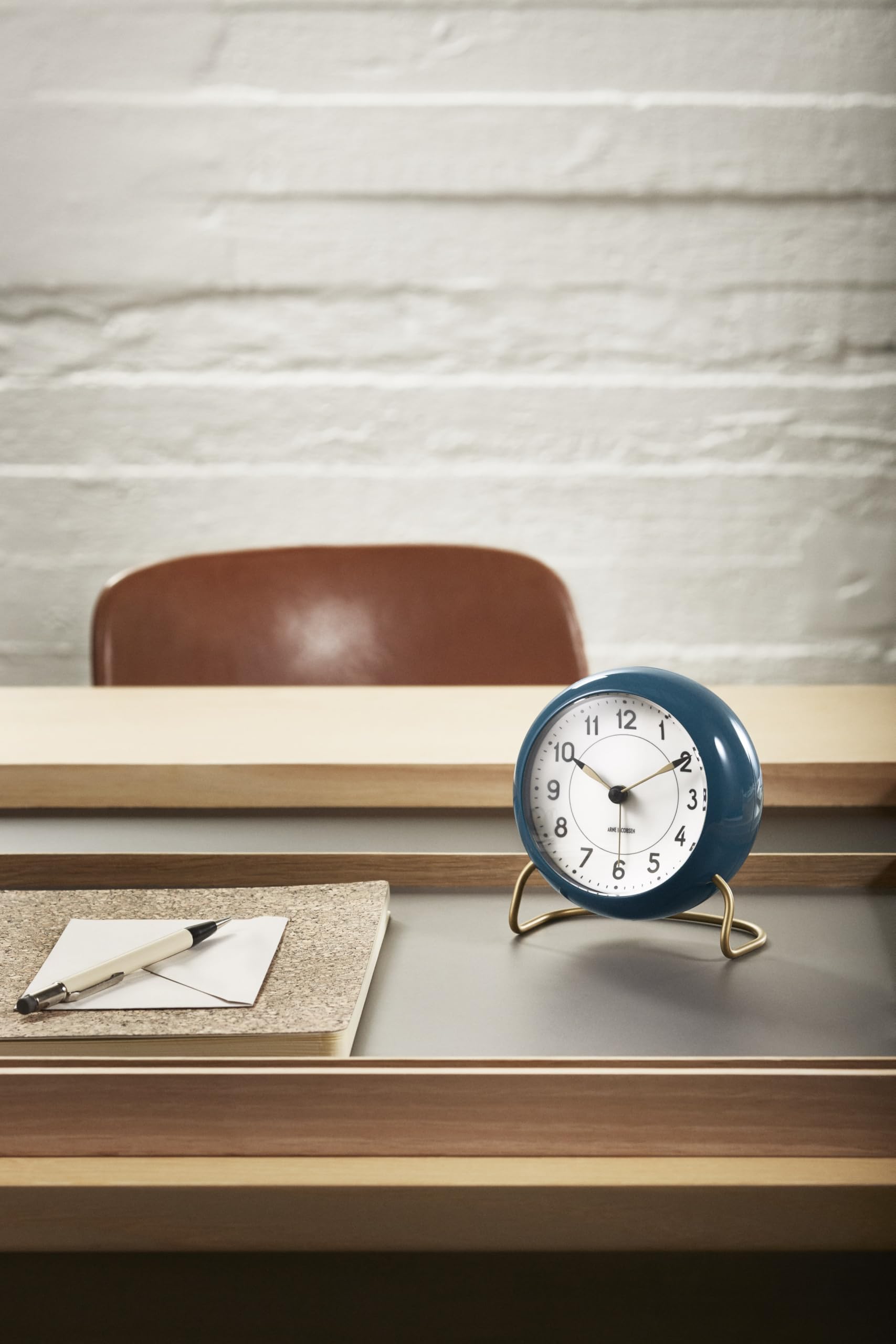 ARNE JACOBSEN 水色 置き時計 約12cm AMEICO - Official US Distributor of Arne Jacobsen - Station