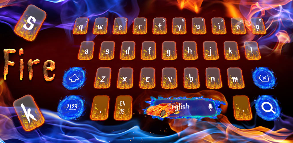 Neon Speed Fire Car Keyboard Theme:Amazon.com:Appstore for Android