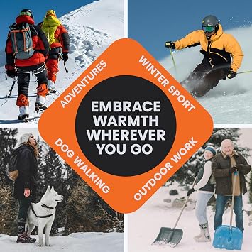 Hand Warmers Variety Set - 70 Count Ultimate Value Pack 10 XL Body Warmers, 10 Pairs Hand Warmers, 20 Pairs Toe Warmers with Adhesive Air Activated Heat Packs for Cold Weather and Outdoors