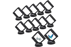 12Pcs 3D Floating Display Case for Challenge Coin Collection