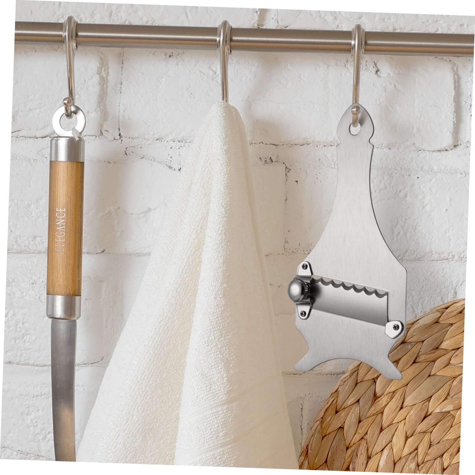 IMIKEYA Pelador Portátil de Acero Inoxidable para Frutas y Verduras, Plata