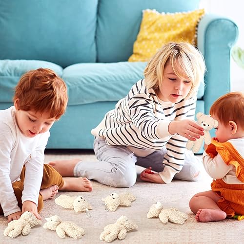 Miniatura 5 de 40 piezas de mini oso de peluche de 4.7 pulgadas, regalo de fiesta de graduación, oso suave, llavero de oso pequeño, oso de peluche, oso articulado