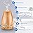 Diffuserlove Essential Oil Diffusers 200ML Diffuser Remote Control Aromatherapy Diffuser with 7 Color Lights, Auto Shut-Off for Bedroom Office Kitchen (Yellow Wood Grain)