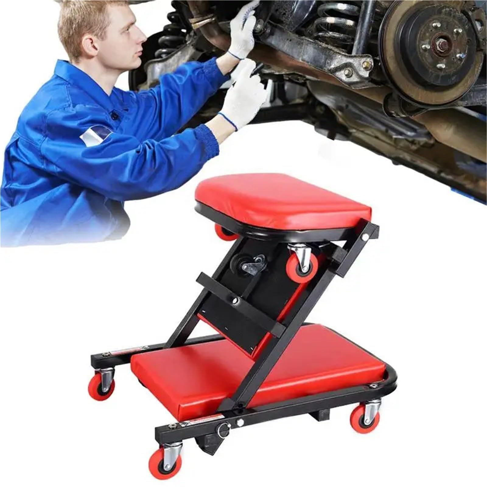 イス ベンチ 折りたたみ ガレージ Amazon.co.jp: ガレージチェア 作業補助椅子 折りたたみ式自動車修理用