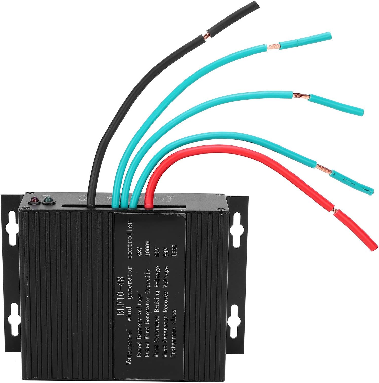 Wind Charge Controller, DC48V Wind Turbine Charge Controller, IP67 Waterproof Automatic Transfer Switch Mini Wind Turbine System Heat Dissipation, Reverse Connection Protection Circuit