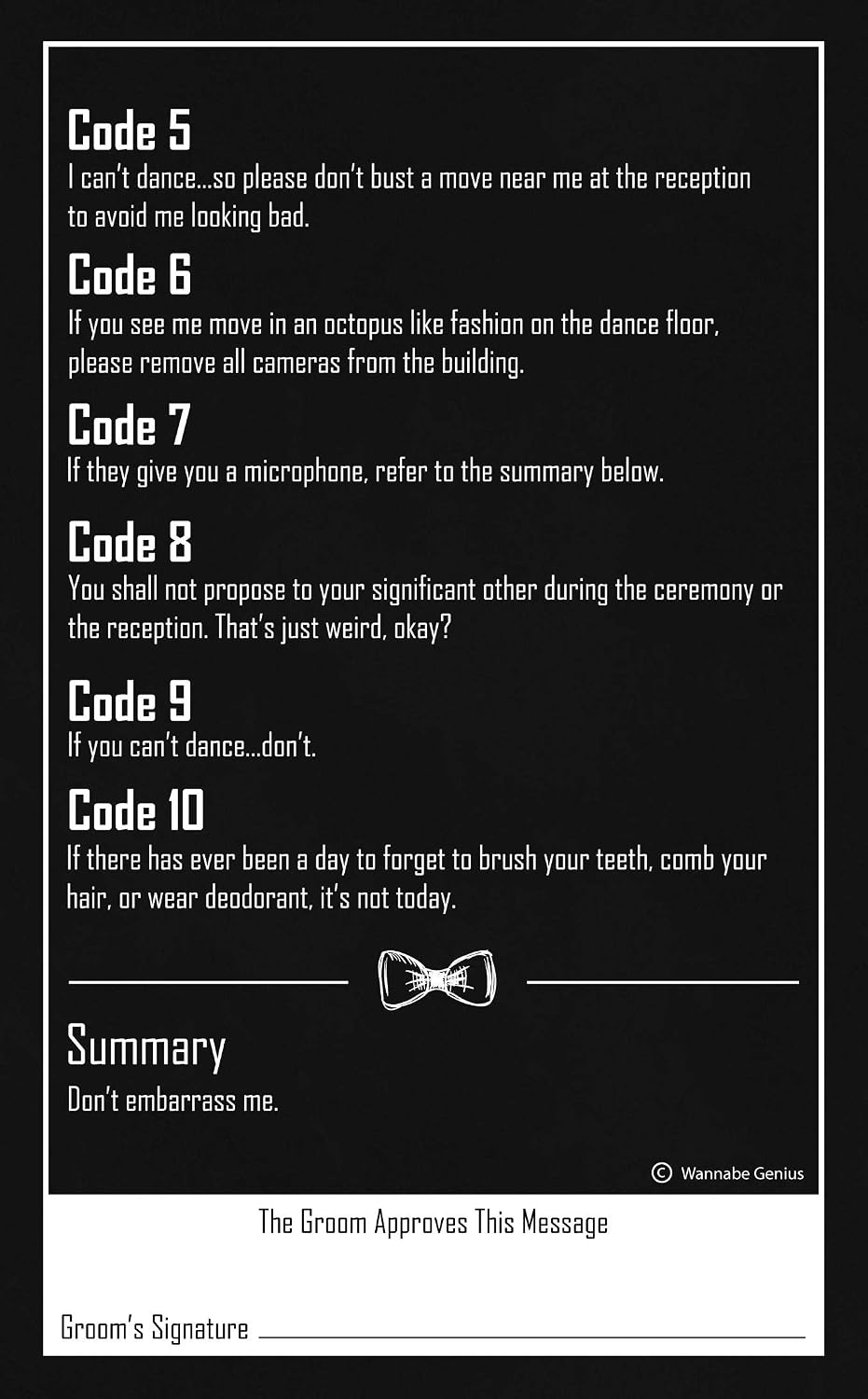 Wannabe Genius Groomsmen Gifts - The Man Card - Groomsmen Proposal or Groomsman Gifts for Wedding Day (6-Pack) image 2