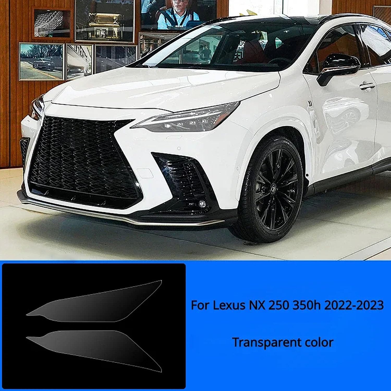 Autoscheinwerfer Schutzfolie für Lexus NX 250 350h 2015 2016 2017 2018 2019 2020 2021 2022 2023,Autoscheinwerfer-Schutzfolie Anti-Kratz-Folie TPU-Aufkleber Zubehör,transparent