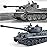 BEAURE Rc Tanks,1:28 WW2 German Tiger Army Tank Toys for Boys,9 Channels Remote Control Vehicles with Sound and Light,RC Military Toys for Kids Boys Girls(Gray)