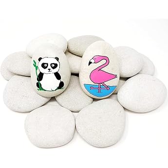 Pebble stones for painting decoration for a garden aquarium natural stones