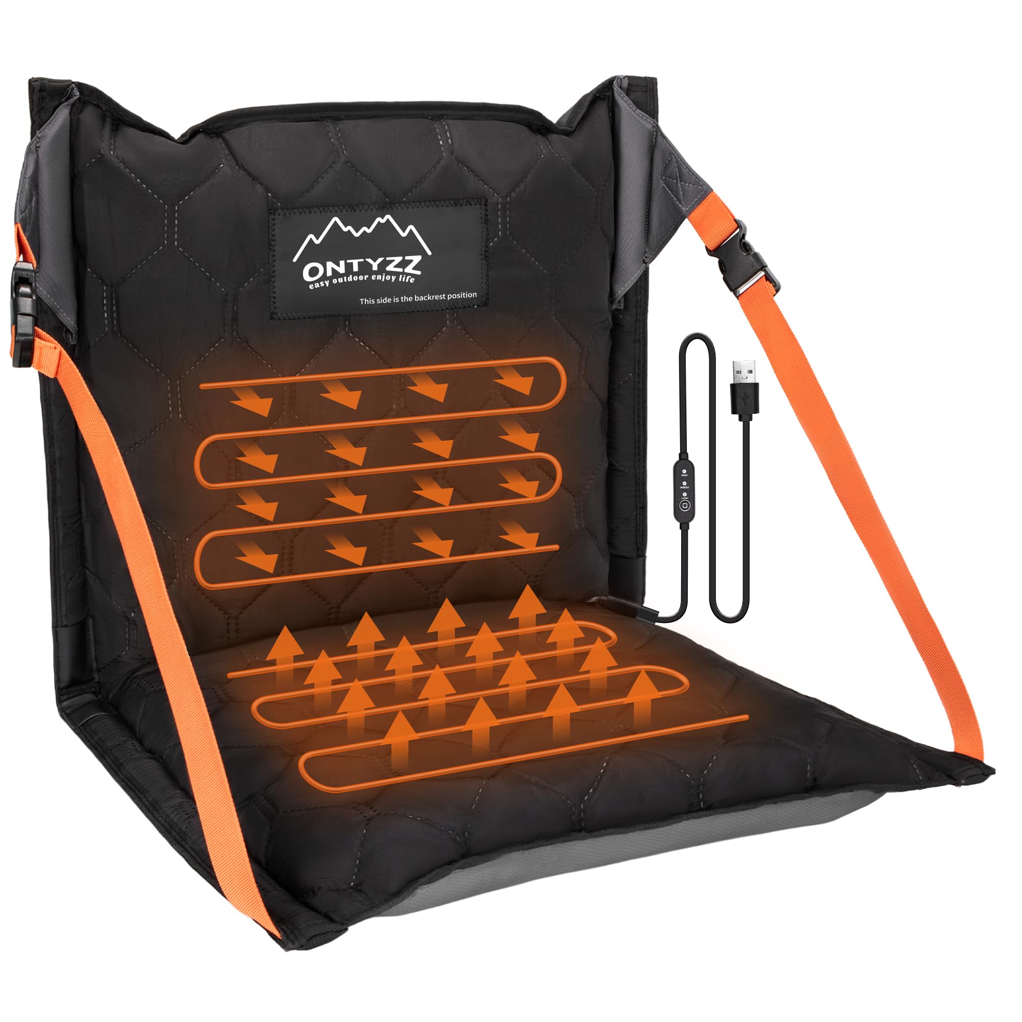 Stadium Seats, Inflatable Stadium Seat Cushion with Backrest, Lightweight Floor Chair, Portable Cushion, Waterproof, Outdoor Folding Chairs for Picnic, Concerts, Garden, Balcony, Fishing