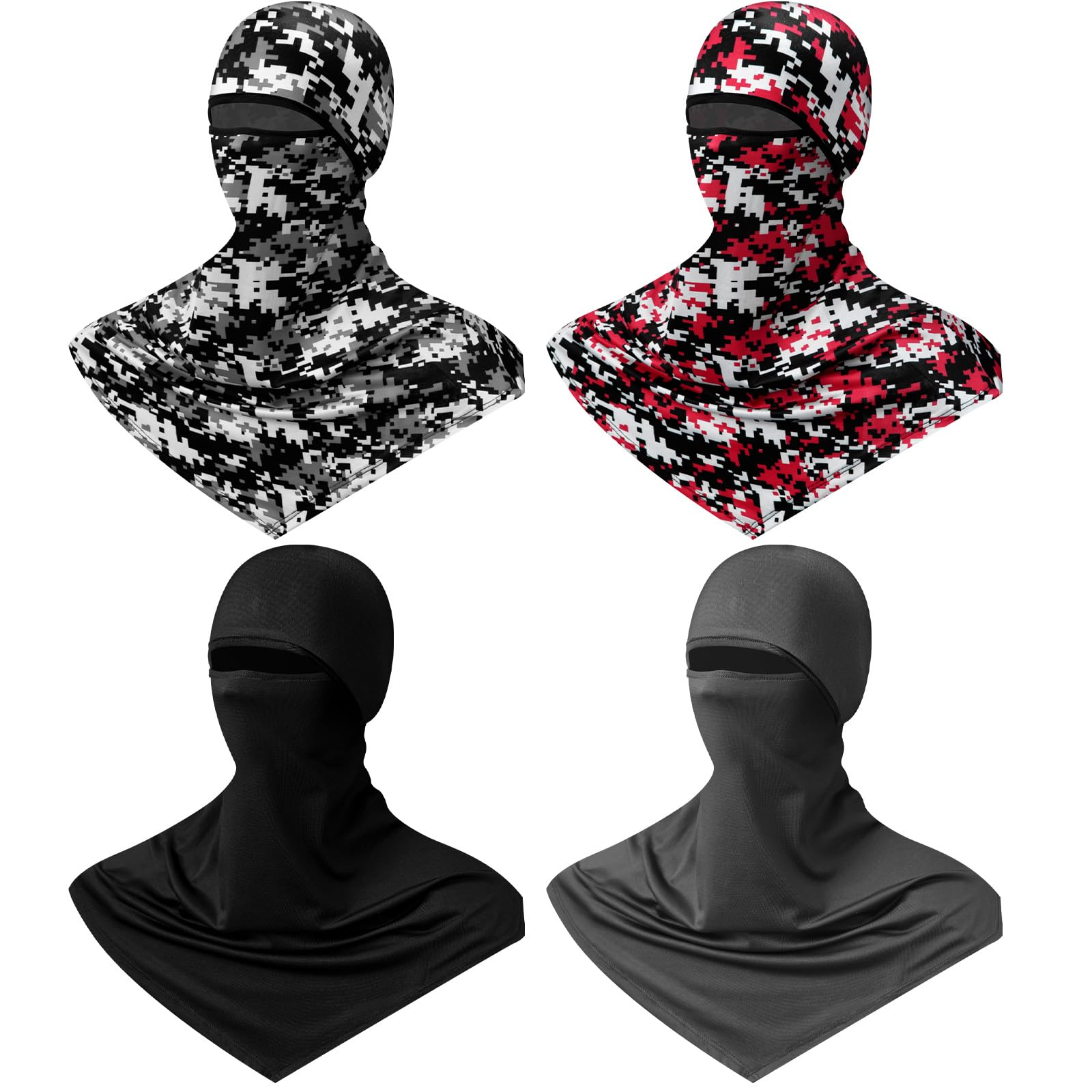 4 Pcs Balaclava Face Mask Sun Protection Men,Modern