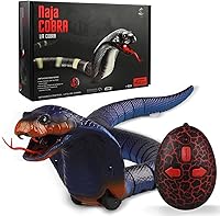 Vista 11 de Juguete de serpiente de control remoto, Robot eléctrico de serpiente de cascabel de movimiento rápido de serpiente de cascabel falsa para Navidad