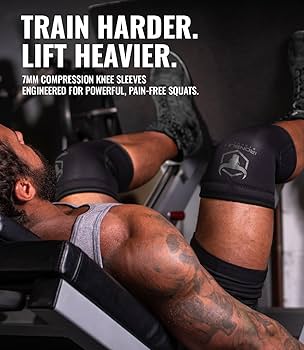 Amazon | Iron Bull Strength ニースリーブ 膝サポーター 7mm （1組