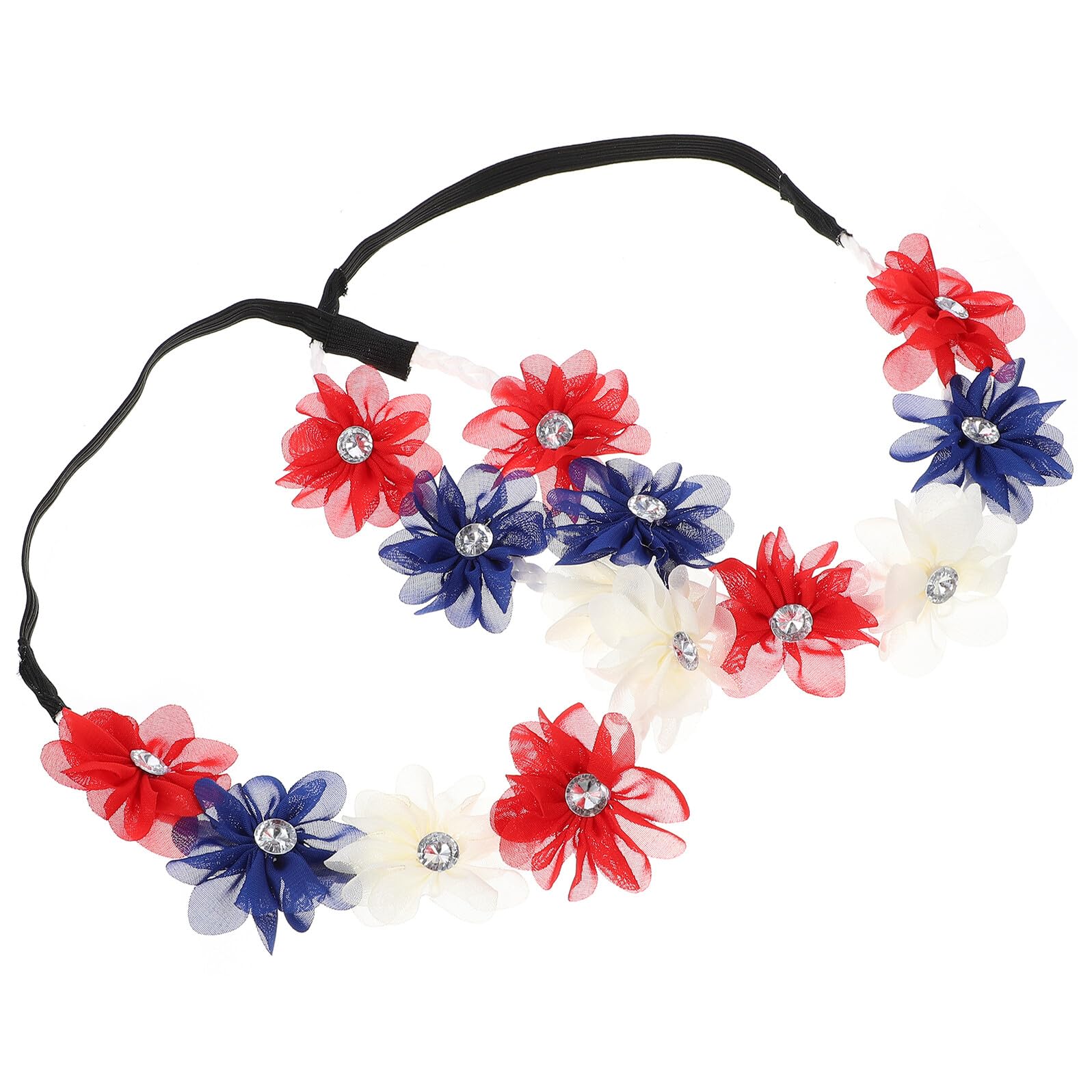VICASKY 8 Pezzi Fasce Elastiche Patriottiche con per Dellindipendenza Usa Design e Confortevole Accessori Moda per Eventi Patriottici e Celebrazioni