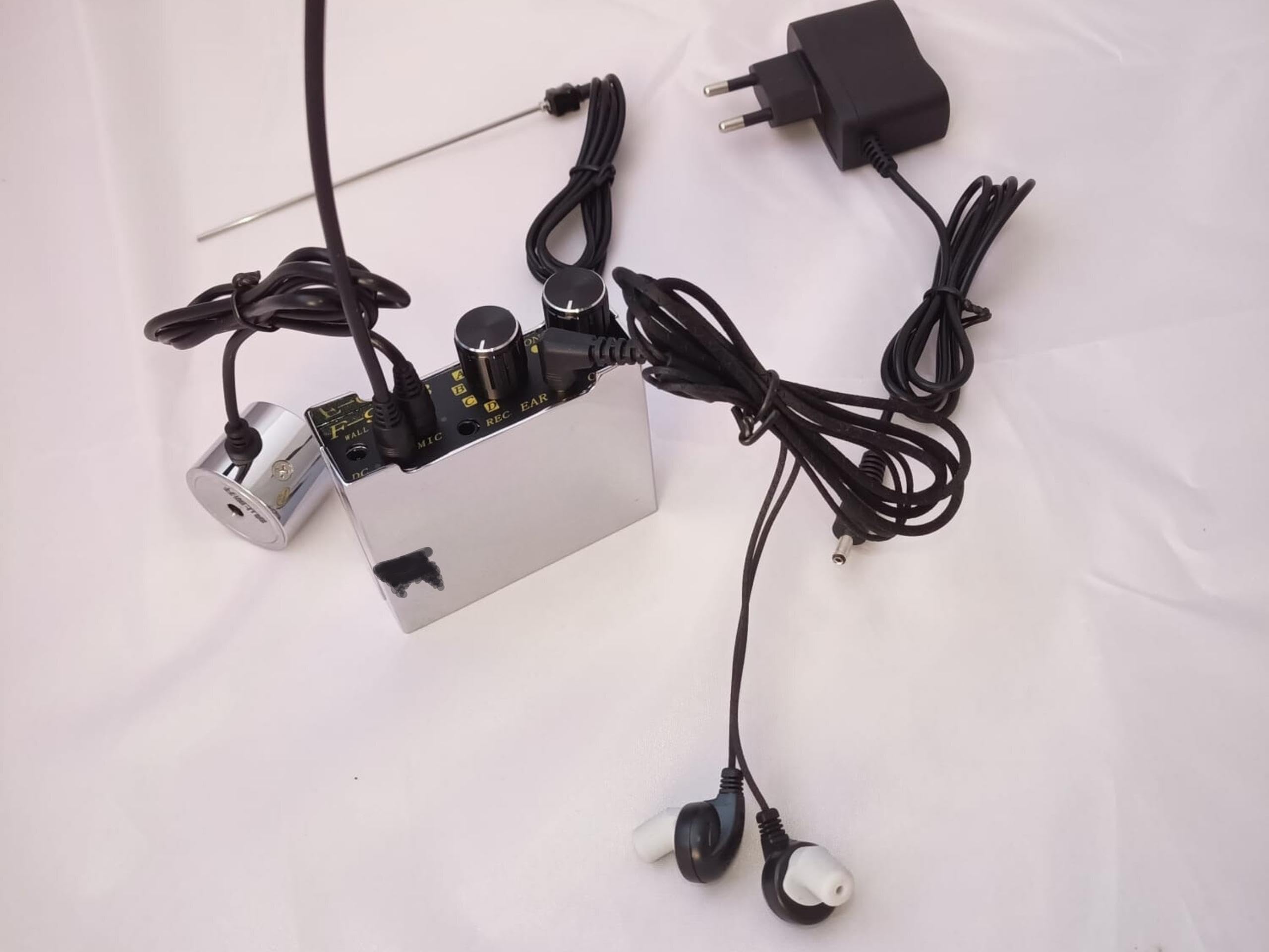 Prof. elektronisches Stethoskop als Abhörgerät. SPECIAL-EDITION-SET. Hochsensible Geräuschverstärkung zum Abhören durch Dicke Wände, ohne den heißen Raum betreten zu müssen inkl. VIP-Kopfhörer & Tape