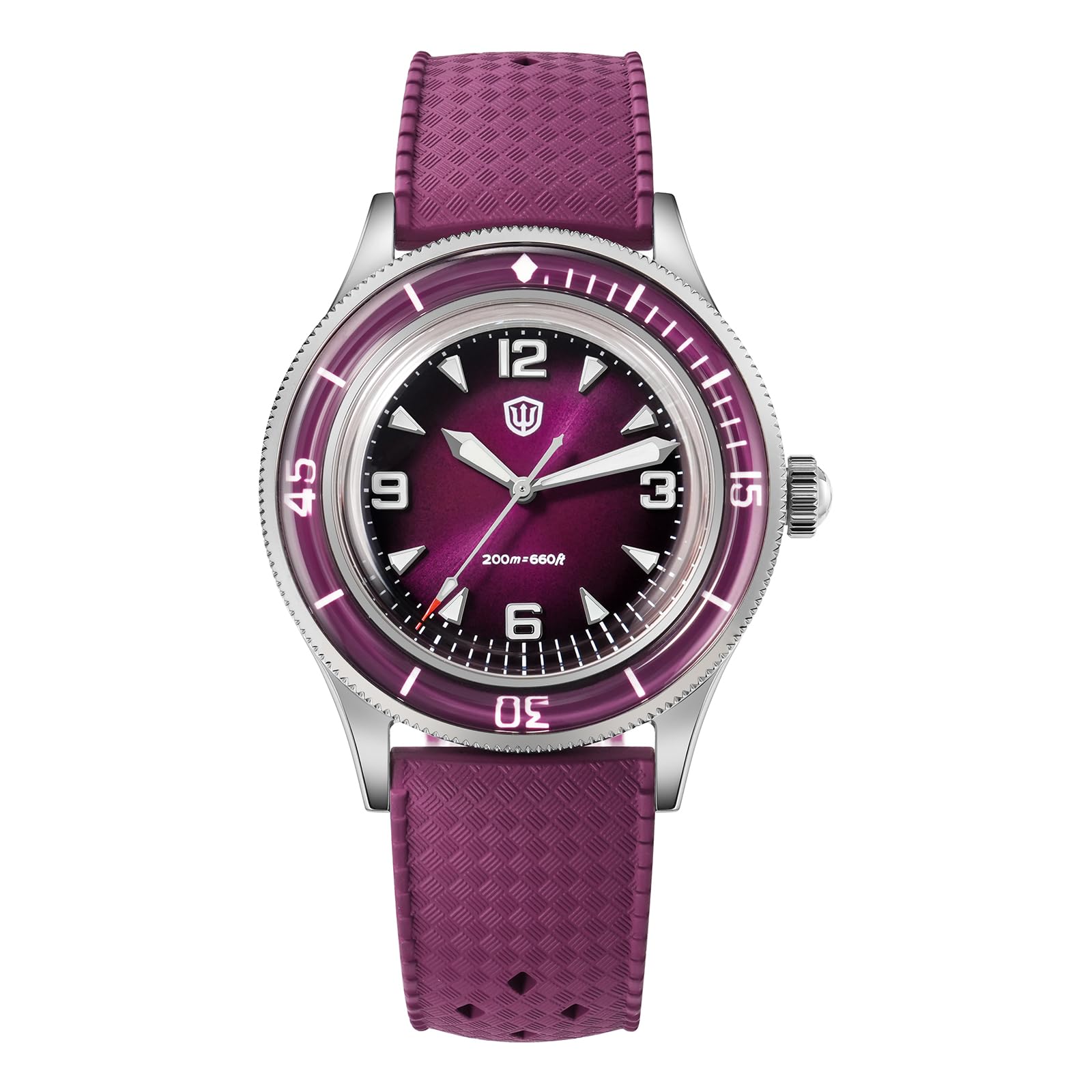 watchdives Zegarek do nurkowania dla mężczyzn WD50Q 50-Fathoms zegarki kwarcowe Japonia VH31 Sweep mechanizm sekundowy z bąbelkami szkiełko szafirowe zegarek na rękę 200 m profesjonalny zegarek do