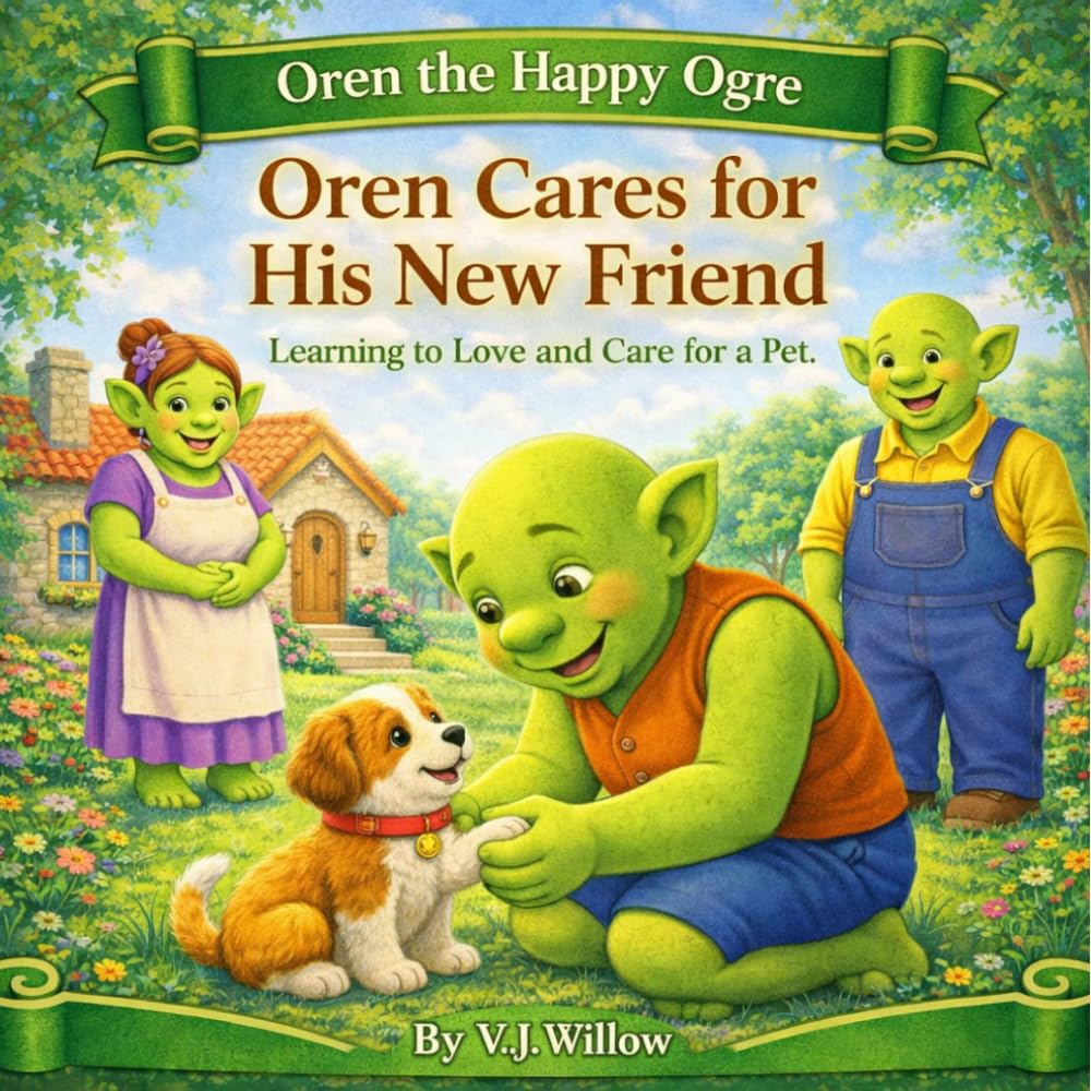 Oren Cares for His New Friend: Learning to Care for Someone You Love (Oren the Happy Ogre)