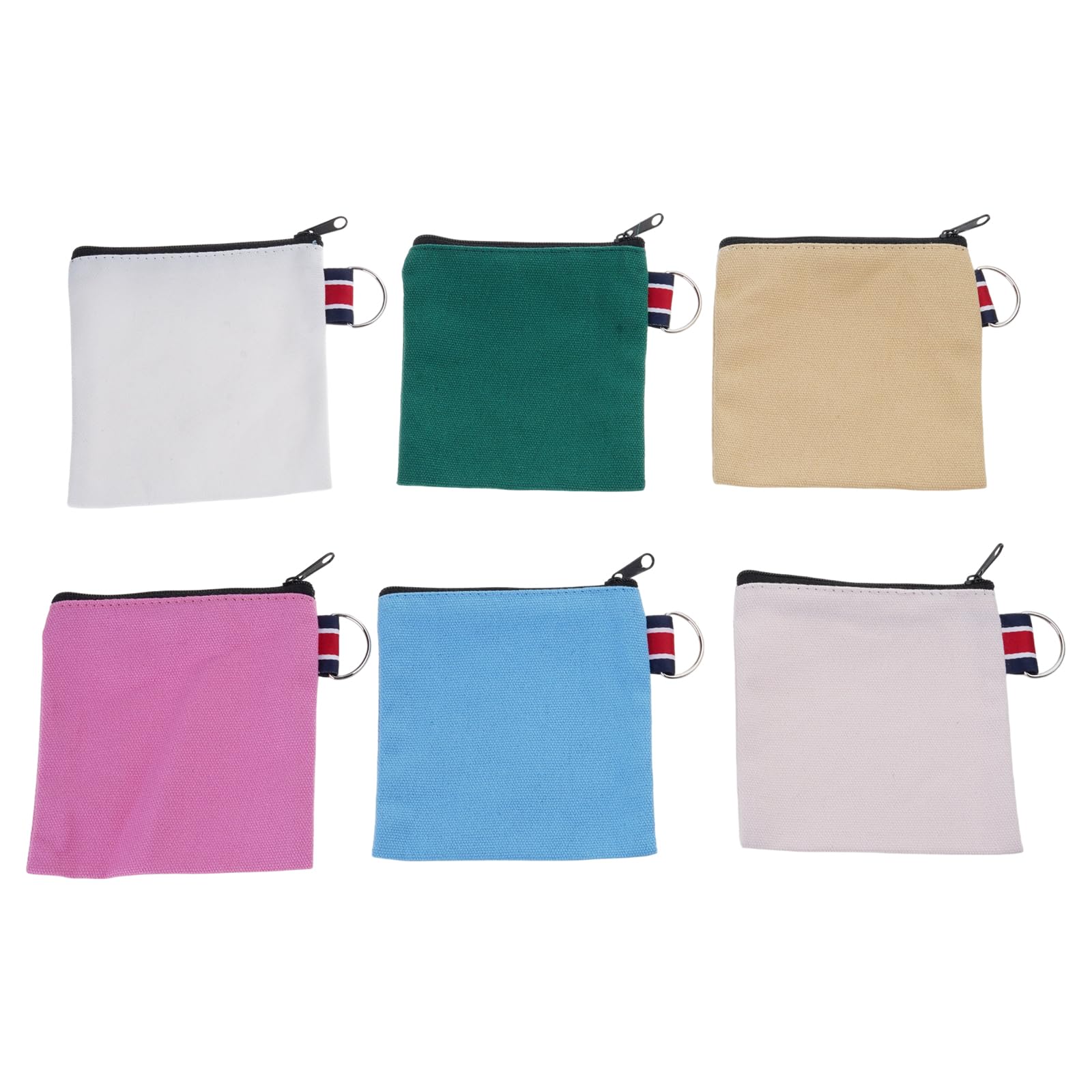 Sisyeuo Of 6 Multi-Pocket Nylon Cosmetic Bags, Waterproofs Toiletry Organizers for Trips & Gym Travel Toiletry Bags