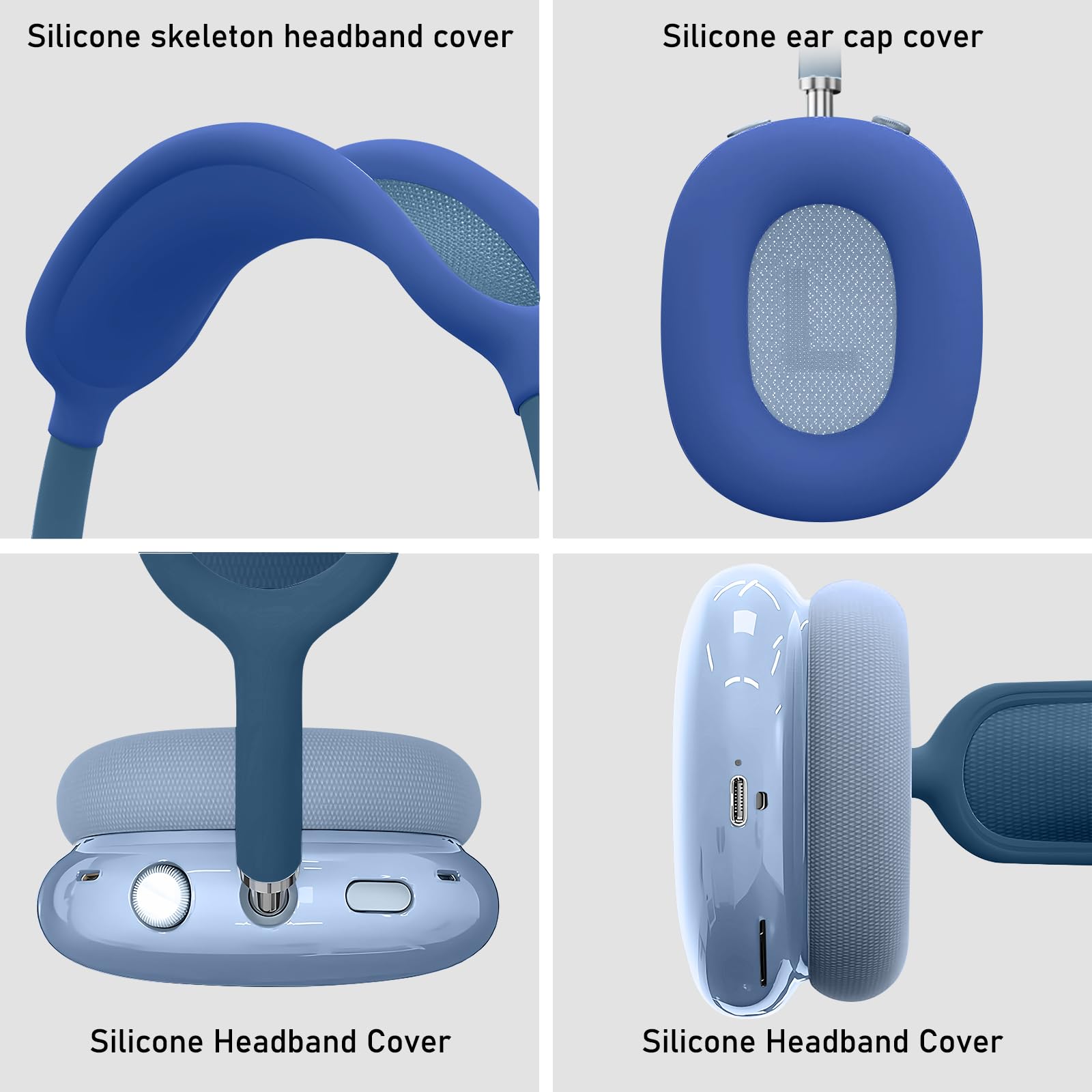 Amazon | Aiaabq for AirPods Maxケースカバー、傷防止イヤーパッド