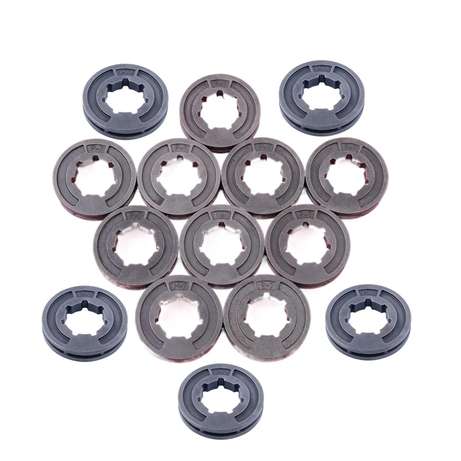 15 pz/Lotto Cerchio Pignone for Stih MS250 MS230 MS210 MS180 MS170 025 023 021 018 017 Chainsa Pezzo di Ricambio P7 3/8LP Foro Interno 17mm