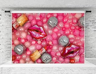 Kate 2.2x1.5m/7x5ft Pink Balloon Backdrop Party Balloon Photo Background Microfiber for Girl Women's Party Backgrounds Decoration Birthday Party Props